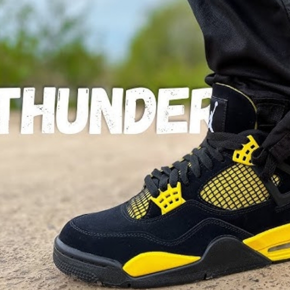 JORDAN | air jordan 4 retro "thunder" sneakers - Picture 4 of 14